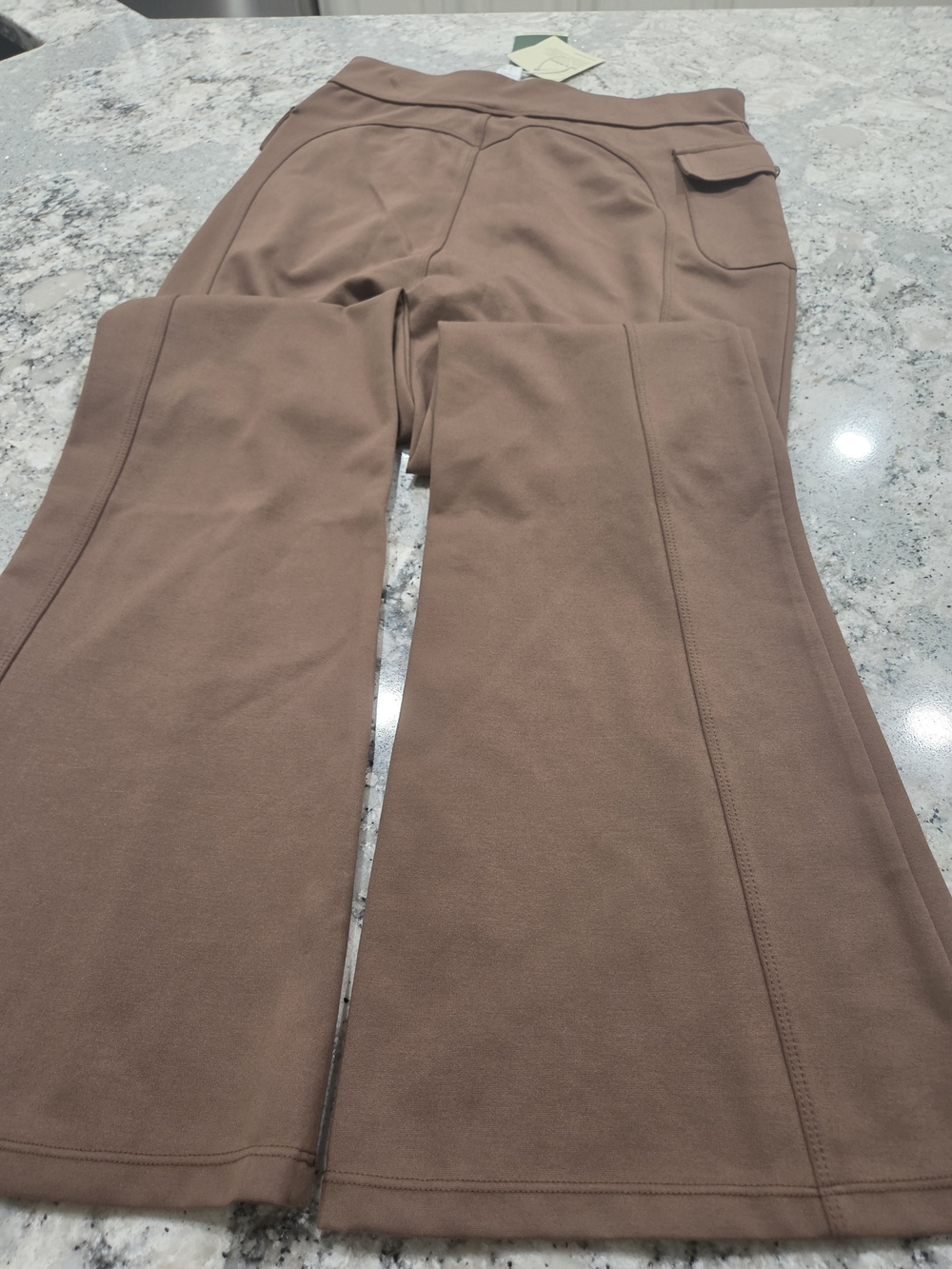 Halara Women’s Boot Cut Flare Pants — Brown - Picture 7 of 9